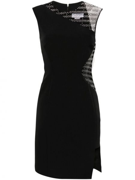 Коктейлна рокля с кристали Genny черно
