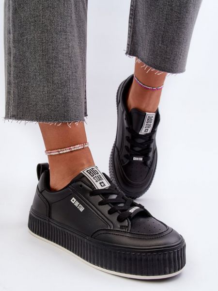 Sneakers με πλατφόρμα με μοτίβο αστέρια Big Star Shoes μαύρο