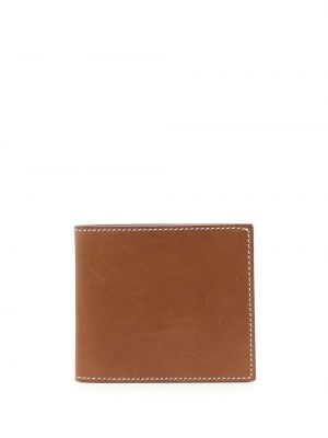 Kožená peňaženka Thom Browne hnedá