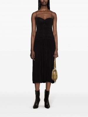 Midi šaty Isabel Marant černé