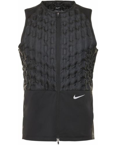 Pehely cipzáras mellény zsebes Nike - fekete