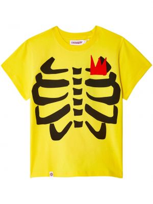 Μπλούζα με σχέδιο με στρογγυλή λαιμόκοψη Charles Jeffrey Loverboy κίτρινο