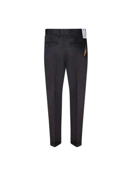 Pantalones slim fit de algodón Pt Torino negro