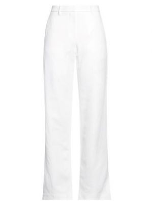 Pantaloni di cotone Calvin Klein Collection bianco
