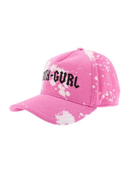 Gorra de algodón Dsquared2 rosa