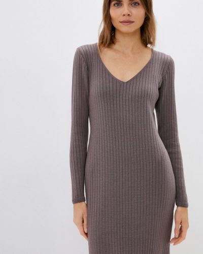 Платье-свитер Imocean коричневое