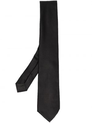 Jedwabny krawat Giorgio Armani czarny