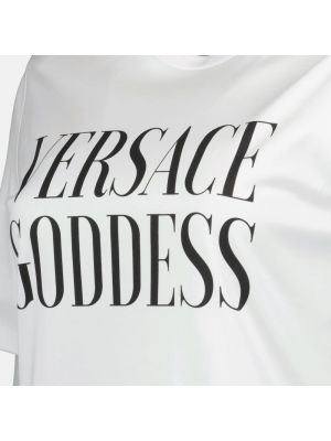 Top asimétrico Versace blanco