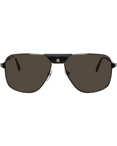 Авиаторы солнцезащитные очки Cartier, черный