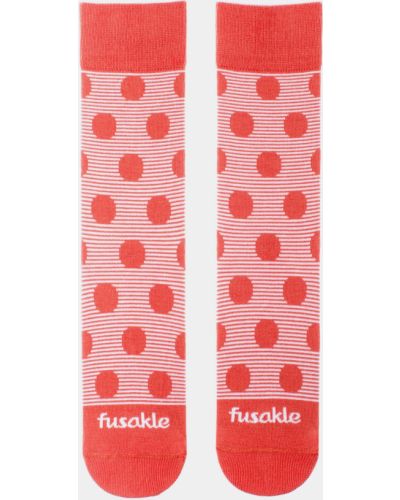 Puntíkaté ponožky Fusakle růžové