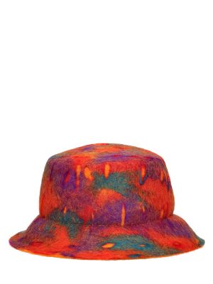 Plstěný vlněný klobouk Zegna X The Elder Statesman oranžový