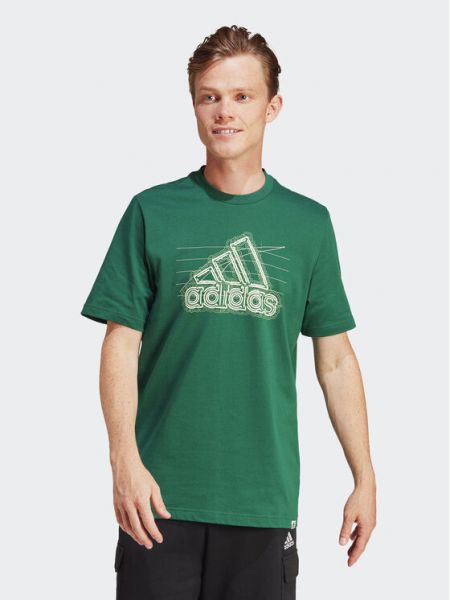 Priliehavé tričko Adidas zelená