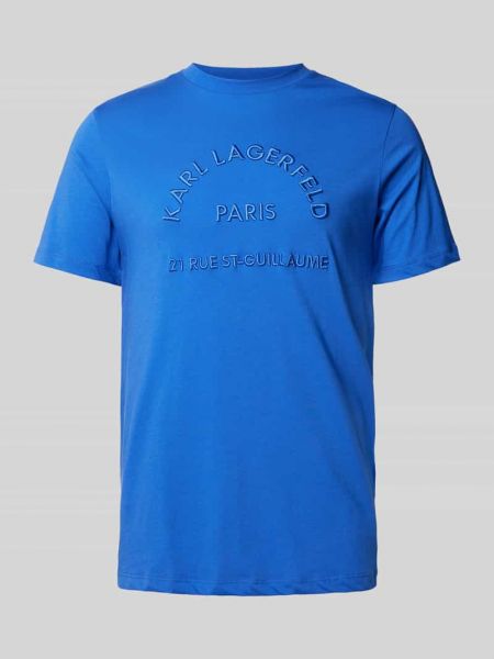Koszulka Karl Lagerfeld niebieska