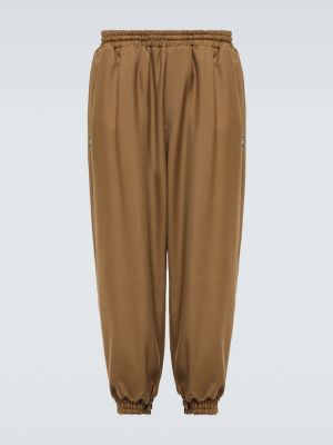 Mohérové vlněné kalhoty Undercover béžové