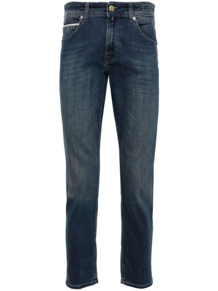 Skinny fit džínsy s nízkym pásom Briglia 1949 modrá
