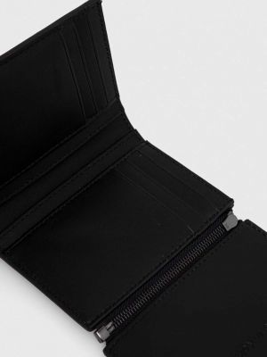 Bőr pénztárca Calvin Klein fekete