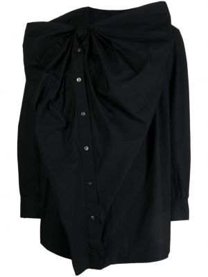 Košeľa s mašľou Jnby čierna