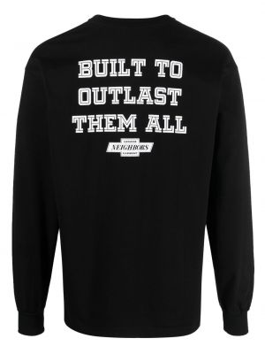 Sweatshirt mit print mit rundem ausschnitt Neighborhood schwarz