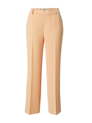 Jednofarebné skinny nohavice s vysokým pásom s opaskom Mos Mosh - oranžová