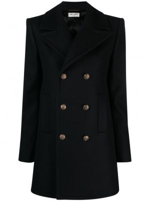 Μάλλινο παλτό Saint Laurent