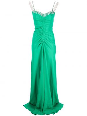 Krištáľové večerné šaty Nissa zelená
