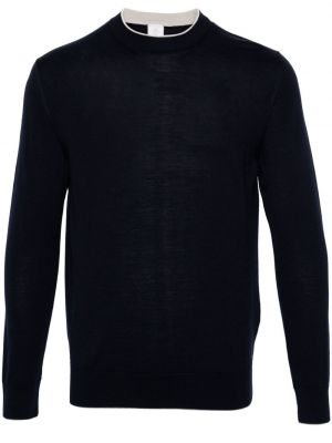 Pullover mit rundem ausschnitt Eleventy blau