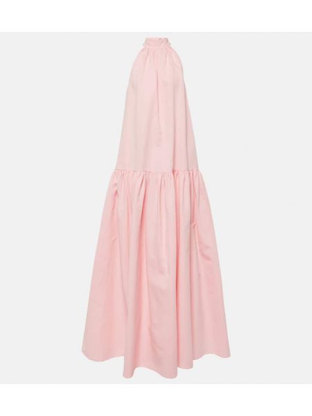 Sukienka długa Staud różowa