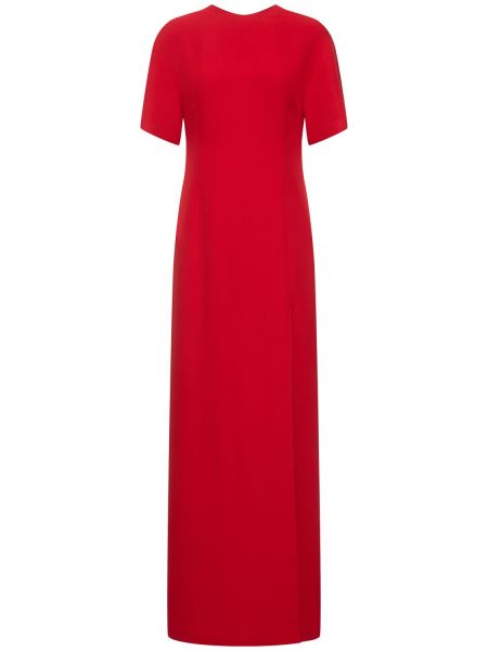 Svilena mini haljina kratki rukavi Valentino crvena