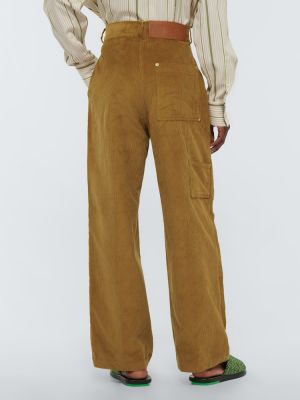 Spodnie sztruksowe bawełniane Loewe beżowe