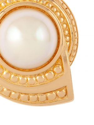 Kolczyki z perełkami Christian Dior złote