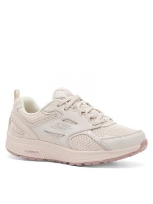 Pantofi din piele sport Skechers roz