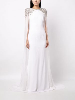 Křišťálové večerní šaty Jenny Packham bílé