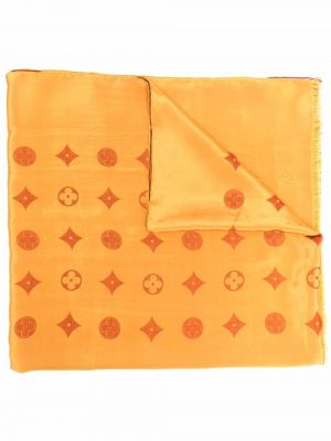 Pañuelo de seda Louis Vuitton naranja