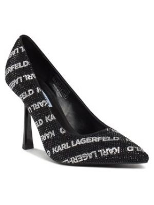 Chaussures de ville à talons à talon aiguille Karl Lagerfeld noir
