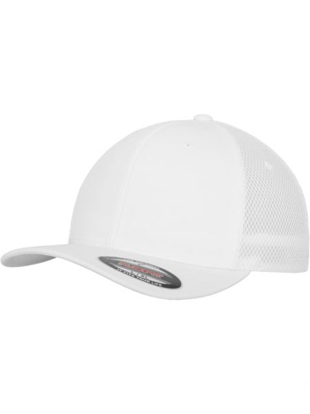 Cappello con visiera Flexfit bianco