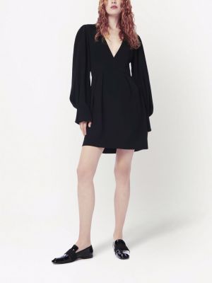 Minikleid mit v-ausschnitt Victoria Beckham schwarz