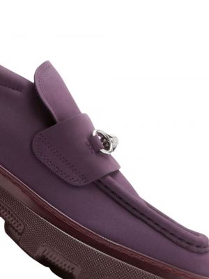 Loafers en suède Burberry violet