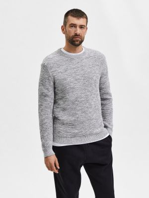 Pull Selected Homme gris