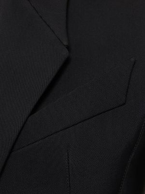 Viskózová priliehavá bunda Mugler čierna