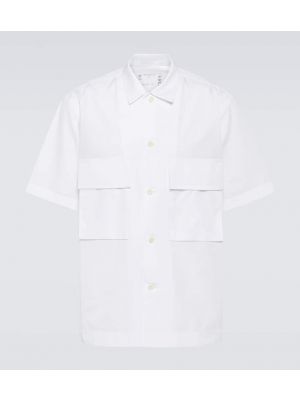 Bavlněná košile Sacai bílá