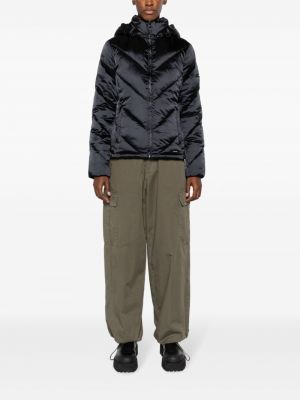Pikowana kurtka puchowa z kapturem Calvin Klein czarna