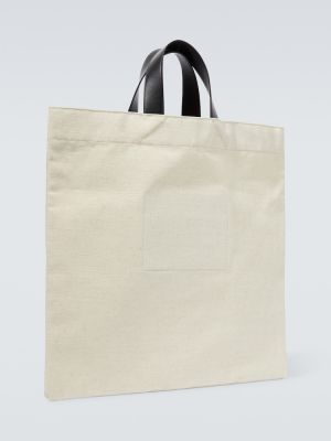 Shopper handtasche mit taschen Jil Sander weiß