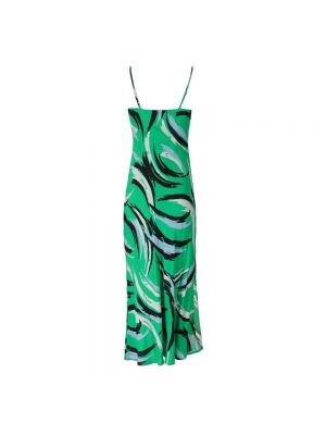 Vestido midi con estampado con estampado abstracto Essentiel Antwerp verde