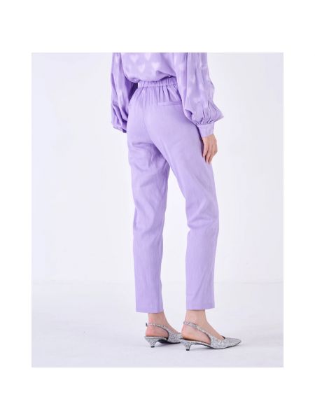 Pantalones rectos Silvian Heach violeta