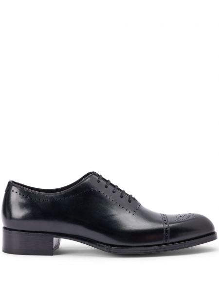 Usnjene brogue čevlji Tom Ford črna