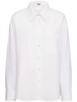Памучна риза The Frankie Shop бяло