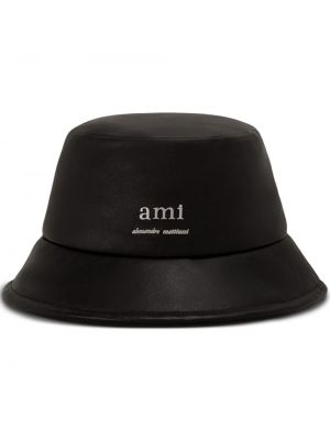 Кожена шапка Ami Paris