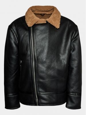 Usnjena jakna iz umetnega usnja Redefined Rebel črna