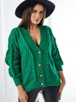 Džemperis ar pogām Kesi zaļš