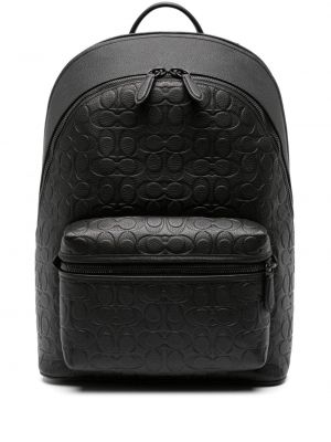 Černý kožený batoh Coach